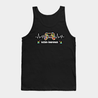 Autism Awareness controler Its Ok To Be Different  gamer T-Shirt Tank Top